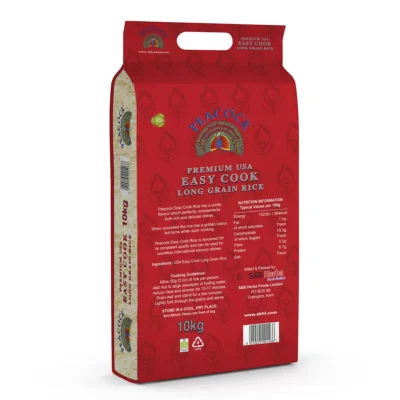 Peacock Premium USA Easy Cook Long Grain Rice - 10kg - Image 2
