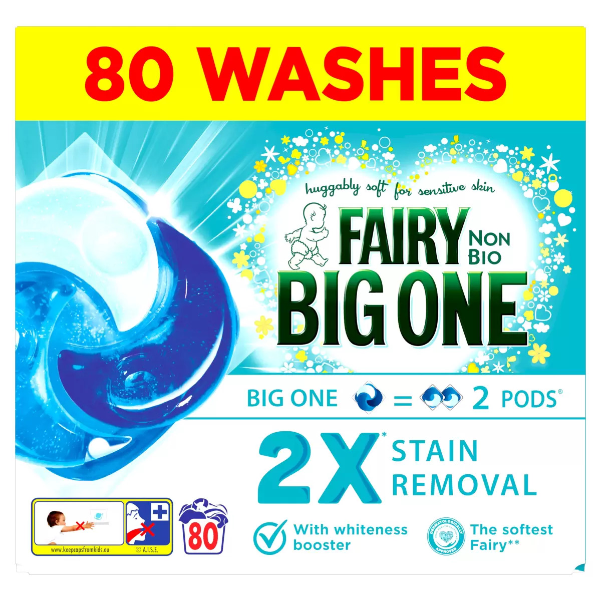Fairy Non-Bio Pods Laundry Detergent – 80 washes