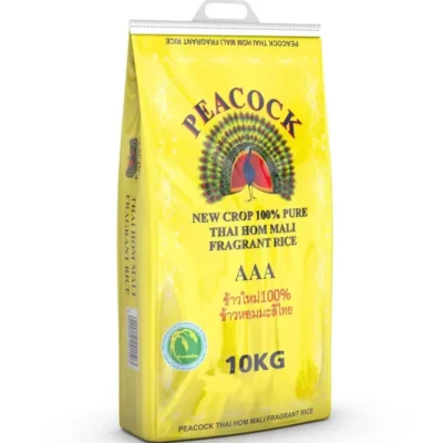 Peacock Thai Hom Mali Fragrant Rice, 10kg
