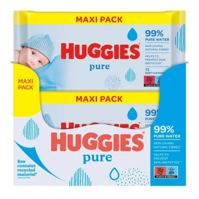 Huggies Pure Baby Wipes Maxi Pack - Wet Wipes - Image 2