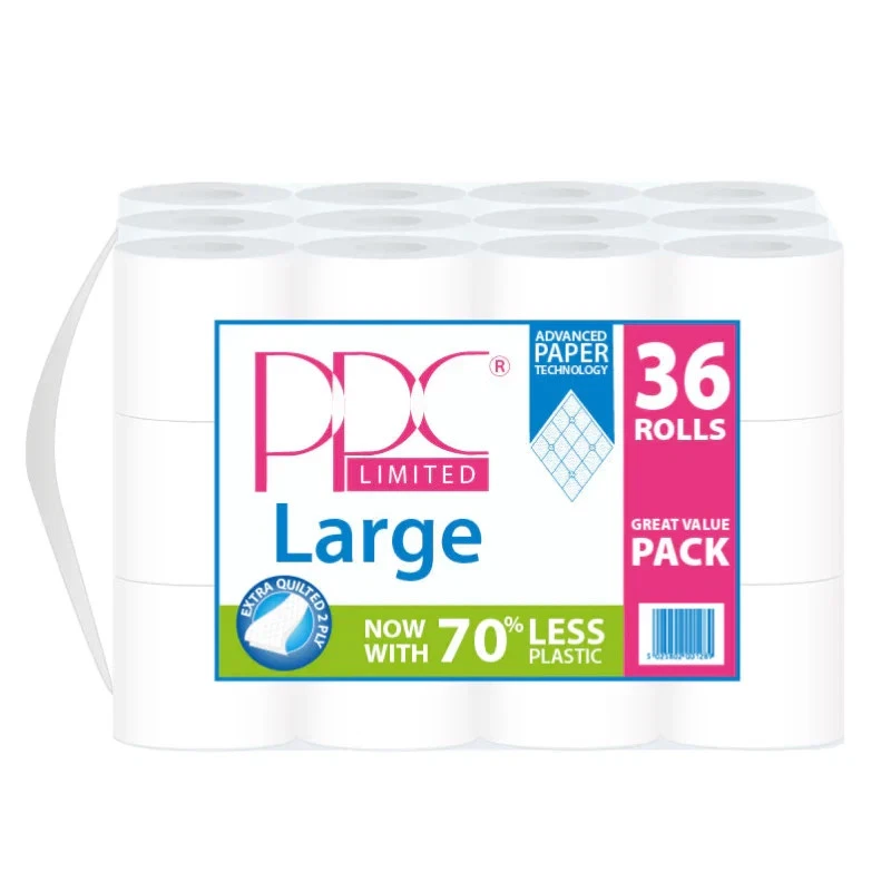 Large White Quality Toilet Paper 36 Roll Value Pack