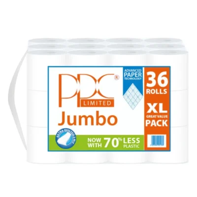 Jumbo White Quality Toilet Paper 36 Roll Value Pack